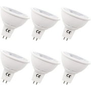 GRV MR16 G5.3 LED Bulb AC110V 120V 5W Indoor Lighting Downlight Not Dimmable Cool White Pack of 6