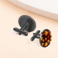 thumbnail image 6 of Basketball Elegant Dress Shirt Cufflink Set Made of Stainless Steel for Formal Events, 6 of 6