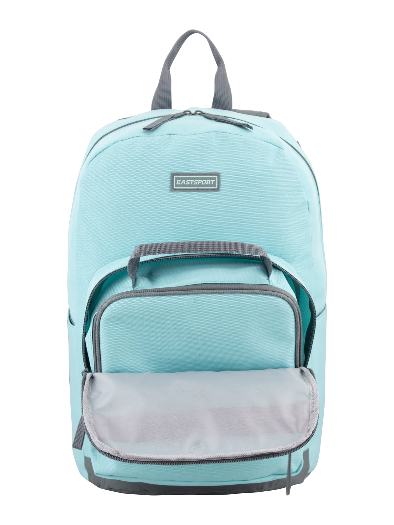 Eastsport Unisex 17" Backpack & Lunch Box 2-Piece Set, Aqua Sky