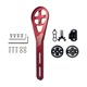 thumbnail image 1 of Soporte de medidor de velocidad de montaje extendido duradero para equipo de montaje de computadora de bicicleta frontal Rojo, 1 of 8