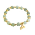 thumbnail image 2 of FENGGHAO Blue Gemstone Beaded Yoga Bracelet Natural Stone Adjustable Spiritual Healing Jewelry For Women Meditation Accessory, 2 of 5