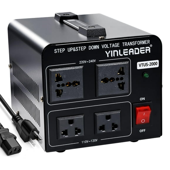 Transformador convertidor de tensión Yinleader 2000W 110V/220V