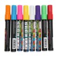 thumbnail image 2 of 8 pcs Chalk Markers 8 Colors Bright Vivid Erasable Easy Removal Wide Application Chalkboard Markers, 2 of 5