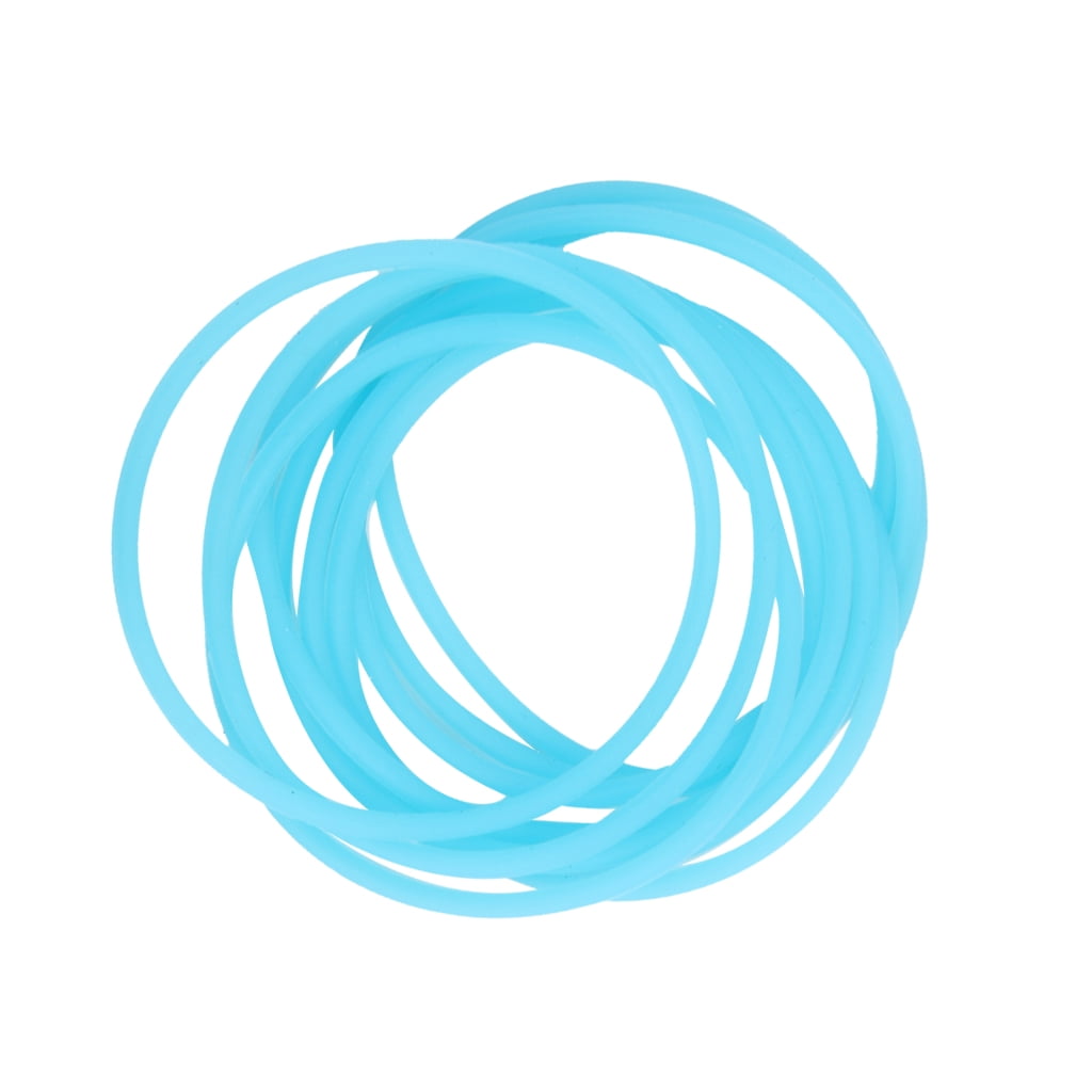 Fashion 10pcs silicone elastic rubber band Bracelet wristband Bangles