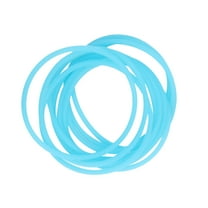 Fashion 10pcs silicone elastic rubber band Bracelet wristband Bangles Hair Ties, Black