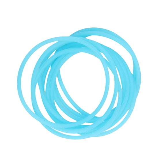 Fashion 10pcs silicone elastic rubber band Bracelet wristband Bangles Hair Ties, Black