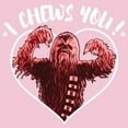 thumbnail image 2 of Girl's Star Wars Valentine's Day I Chews You  Graphic Tee Light Pink Medium, 2 of 4