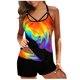 thumbnail image 1 of Acyse Womens Bikinis for Summer Clearance Juniors Split Three-piece Printed Cute Swimsuit, 1 of 3