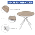 thumbnail image 2 of JOIVI Outdoor 5 Piece Patio Dining Set, Round Dining Table Set with Acacia Wood Top and 4 Woven Rope Chairs, Outdoor Dining Set for Garden, Backyard, Porch, 2 of 7