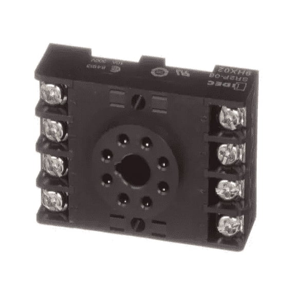 IDEC SR2P-06 10 AMP, DIN Mount/Screw Terminal, 300 V, OCTAL, Socket