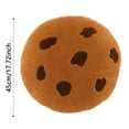 thumbnail image 3 of Chocolate Chip Cookie Pillow, 16" Round Soft Plush Throw Pillow for Couch & Floor, 3D Food Shaped Decor for Living Room, Bedroom, Dorm | Novelty Gift, 3 of 7