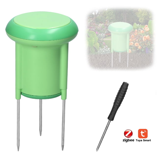 Tignapoo ZigBee Smart Soil Moisture & Temperature Sensor with IP66 Waterproof, Tuya App Control, Historical Data Tracking, Low Battery Alert, Gateway Required (NAS-STH01B, Battery Not Included)