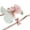 Pink, variant on BT Bear Small Dog Harness Dress With Leash, Sweet Bow-Tie with Pearls Dog Dress, Soft Tutu Vest Pet Clothes for Cats Puppy Small Dogs Pink L