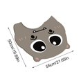 thumbnail image 3 of Set de alfombrillas de baño de tierra de diatomeas - Tapetes absorbentes de 3 piezas con diseños de animales adorables, alfombras de baño de secado rápido para ducha, lavabo y inodoro, 3 of 9