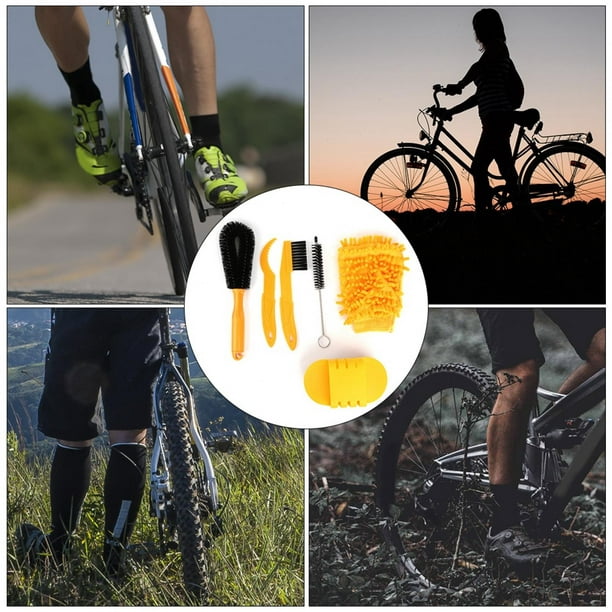 Voiture roue vélo pneu nettoyage brosse poignée épurateur moto vélo chaîne  engrenage lavage brosse nettoyant outils accessoires 