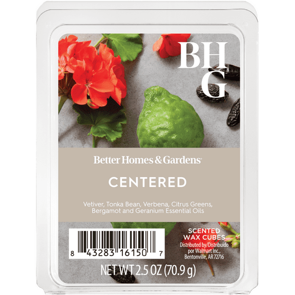 Centered Scented Wax Melts, Better Homes & Gardens, 2.5 oz