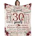 thumbnail image 1 of LHSHID 50th Birthday Gifts for Women Blanket 50th Birthday Decorations Woman 50th Birthday Gift Ideas Gifts for 50 Year Old Women 1973 Birthday Gifts for Women Throw Blanket 50x60in, 1 of 6