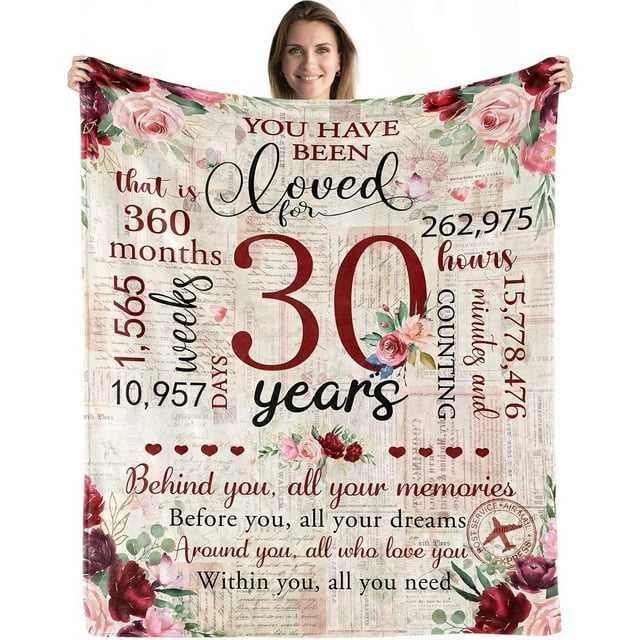 LHSHID 50th Birthday Gifts for Women Blanket 50th Birthday Decorations Woman 50th Birthday Gift Ideas Gifts for 50 Year Old Women 1973 Birthday Gifts for Women Throw Blanket 50x60in