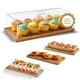 thumbnail image 1 of Expositor para tartas con tapa, soporte de postre de madera de acacia y tabla de charcutería de madera con tapa para pasteles de pan, pan, pasteles, queso, bandeja de madera rectangular, 1 of 6