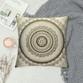thumbnail image 2 of JRXY  Boho Mandala Throw Pillow Covers  Soft Kids Bohemian Style Decorative Throw Pillowcases for Hippie Mandala Pillow Cases Cushion Covers Gold Exotic Floral Printed Cushion Cases White, 2 of 5