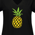 thumbnail image 4 of Inktastic Summer Pineapple Women's Plus Size V-Neck T-Shirt, 4 of 5