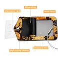 thumbnail image 4 of Square PU Leather Luggage Tags - 2 Pack with Privacy Cover and Stainless Steel Ring - Suitable for Travel, Backpack, Handbag - Suitcase Tags, Travel Tag Thanksgiving Leaves, 4 of 7