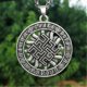 thumbnail image 2 of New Slavonic Necklace for Men Retro Style Viking Round Rune Pendant Necklace for Men Gifts Fashion Neck Chain Jewelry Discounts, 2 of 5