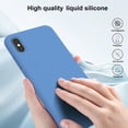 thumbnail image 4 of Designed for iPhone Xs Max Case, Silicone Phone Case Full Covered Shockproof Ultra Slim Cover Phone Cases,Soft Anti-Scratch Microfiber Lining Inside,6.5 incn,Morandi Blue, 4 of 11