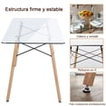 thumbnail image 4 of Mesa de Comedor Rectángulo Mesa Vidrio ZAPPA (120*70*72cm)(Solo tabla) FurnitureR Minimalista, 4 of 8