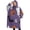Purple Halloween Ghosts, variant on Oversized Wearable Blanket Hoodie,Purple Halloween Black Cats and Pumpkins Sherpa Blanket Hoodie with Super Pockets,Super Warm Fuzzy Pullover for Women & Men