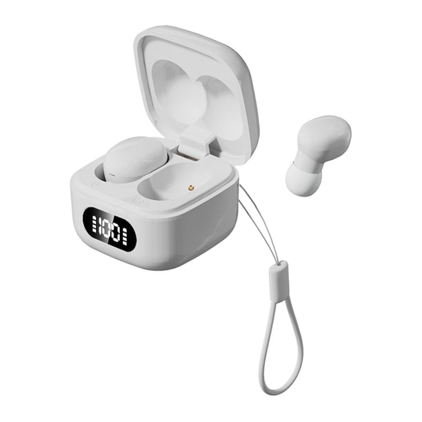 Auriculares inalámbricos Bluetooth pequeños, portátiles e invisibles con cordón