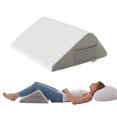 thumbnail image 1 of Almohada en forma de cuña Bedluxe para dormir boca arriba, espuma viscoelástica, 1 of 8