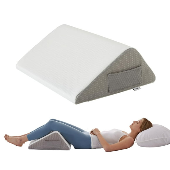 Almohada en forma de cuña Bedluxe para dormir boca arriba, espuma viscoelástica