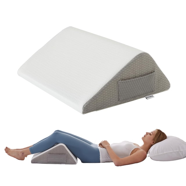 Almohada en forma de cuña Bedluxe para dormir boca arriba, espuma viscoelástica