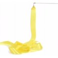 thumbnail image 1 of LAICAIW Daycount® 4M 7 Colors Dancing Ribbon Streamer Gym Rhythmic Rod Art Gymnastic Ballet Twirling Stick (Yellow), 1 of 4