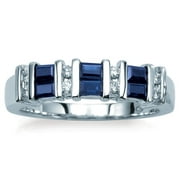 Sapphire and Diamond Ring -- Sophisticated