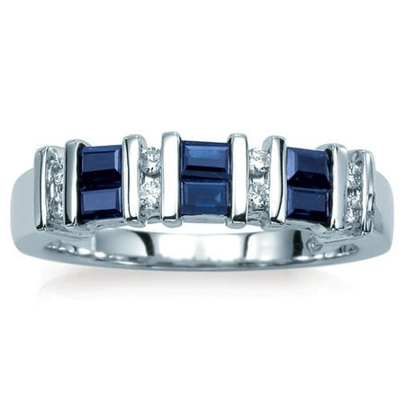 Sapphire and Diamond Ring -- Sophisticated