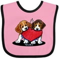thumbnail image 3 of Inktastic Beagle Heartfelt Duo Boys or Girls Baby Bib, 3 of 4