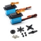 thumbnail image 2 of Servo 30 kg Servo 2pcs Metal Gear Servo Water Waterproof Para 1/8 1/10 1/12 Cars RC RC Robot Boat Manipulación con Brazo 25T, 2 of 7