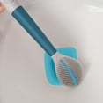 thumbnail image 4 of Toilet Brush, Long Handled Bathroom Cleaning Brush, Ergonomic Toilet Bowl Brush with Flexible Bristles, Compact Design for No Dead Angle Cleaning, Easy to Store, 4 of 8