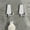 White 3C8, variant on Staron under $5 Trapezoidal Wall Mounted Hooks with Adhesive Backing, 2-Pack Stainless Steel Traceless Hanger for Kitchen Bathroom