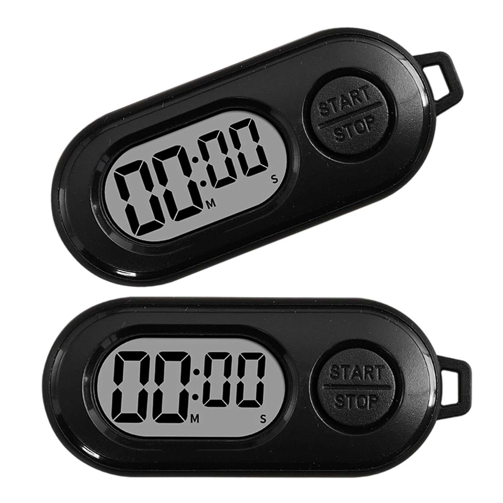 Upgraded Lightweight Keychain Timer, Shockproof ABS Large LCD for