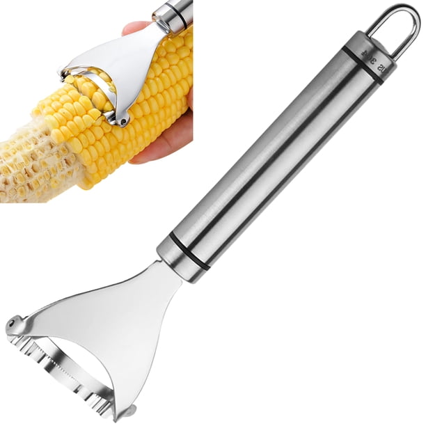 Eummy Pelador de Maíz Pelador de Maíz de Acero Inoxidable para Mazorca de Maíz con Mango Ergonómico Accesorios de Utensilios de Cocina Rebanadora de Maíz Trituradora para Cocina Casera