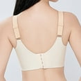 thumbnail image 5 of Sport Bras For Women No Underwire Wireless Plus Size Bralettes For Women With Support Seamless Bras Full Coverage Push Up Bra V Neck Bras For Older Women Mothers Valentines Day Gifts #06 Beige,Xxl, 5 of 7