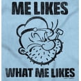 thumbnail image 2 of Popeye Quote What Me Likes Romper Boys or Girls Infant Baby Brisco Brands 24M, 2 of 6