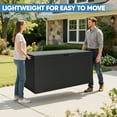 thumbnail image 6 of Enyopro 90 Gallon Deck Box, Organization and Storage Box for Patio Furniture Outdoor Cushions, Throw Pillows, Garden Tools and Pool Toys, Black, 6 of 9