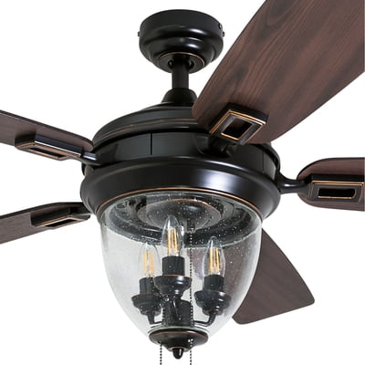 Buy Honeywell Glencrest 52 Craftsman Industrial Oil Rubbed Bronze Led Outdoor Ceiling Fan With Light Online In Turkey 538097430
