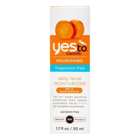 Yes To Carrots Daily Moisturizer SPF15 Fragrance Free 1.7