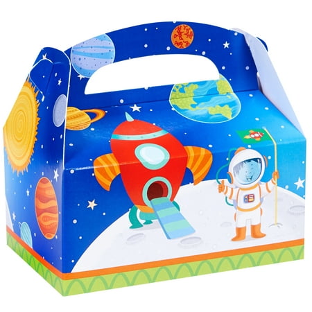 Rocket To Space Party Supplies 4 Pack Favor Box
