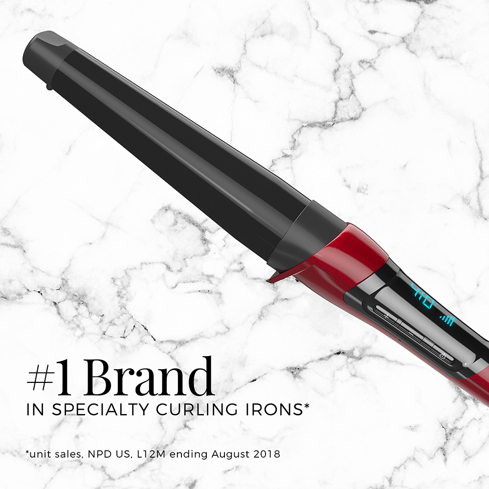 Remington Pro 1-1 Curling Wand With Silk Ceramic Advanced Technology, Red Ci96X7B - image 2 of 13